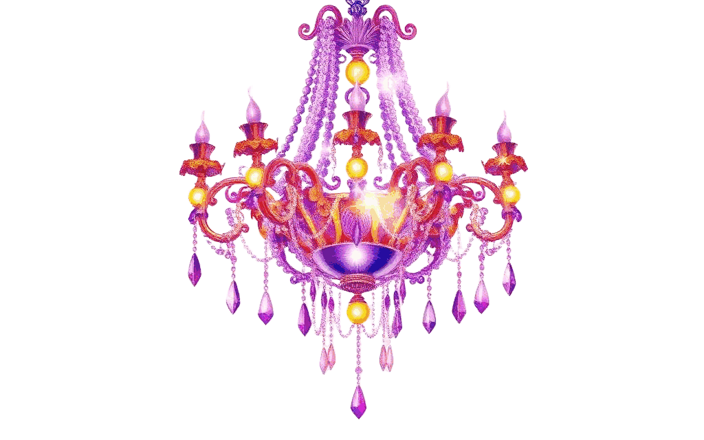 Crystal chandelier illustration